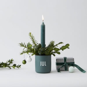 Christmas candleholder - Dark green jul