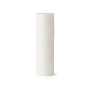 Block candle column - White