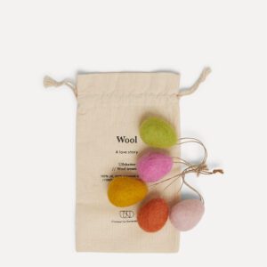 Wool egg 5pk - Påskefest
